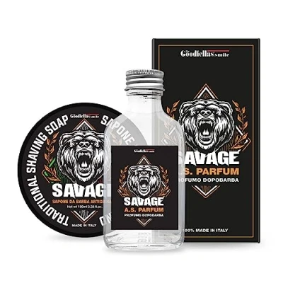 Obrázek THE GOODFELLAS&#039; SMILE Savage DUO SET. Shaving Soap and Aftershave Set, 500 g