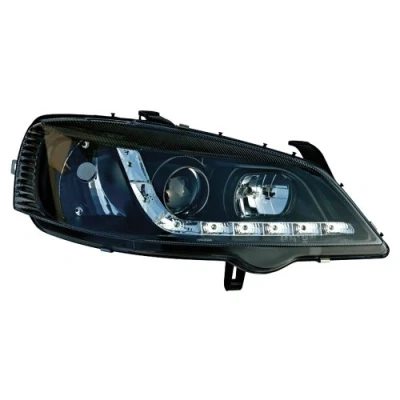 Obrázek AUTO STYLE Sada světlometů TFL Look kompatibilní s Opel Astra G 1998 2003 černá