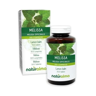 Obrázek Melissa nebo citrónový balzám (Melissa officinalis) listy Naturalma 150 g 300 tablet doplněk stravy přírodní a veganský