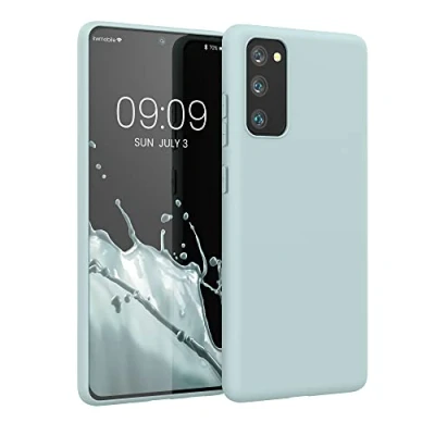 Obrázek kwmobile pouzdro kompatibilní se Samsung Galaxy S20 FE měkké TPU silikonové vhodné pro bezdrátové nabíjení Cool Mint