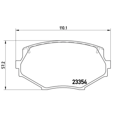 Obrázek Brembo P49020 přední brzdové destičky, počet 4