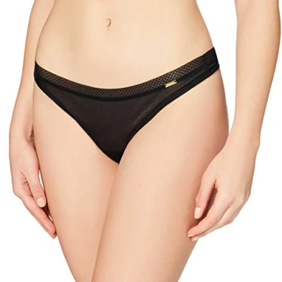 Obrázek Gossard Glossies Thong Tanga, Ženy, Velikost: XS, Black