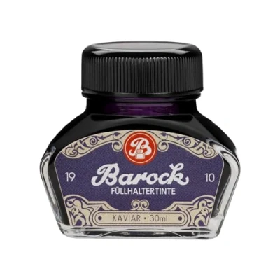 Obrázek Barock 1910 psací inkoust kaviár, pro plnicí pera, skleněné pero, inkoustové v inkoustovém sudu, 30 ml, fialový