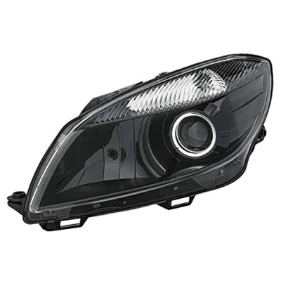 Obrázek HELLA 1EL 010 417 491 halogen/FF/DE světlomet pro mj. Škoda Fabia II (542) černý ECE pravostranný provoz levý