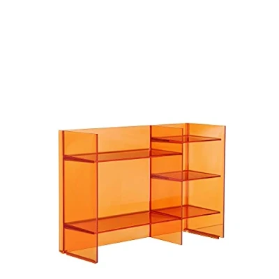 Obrázek Kartell Sound Rack, bambus, oranžový Dark, 26 x 53 75 cm