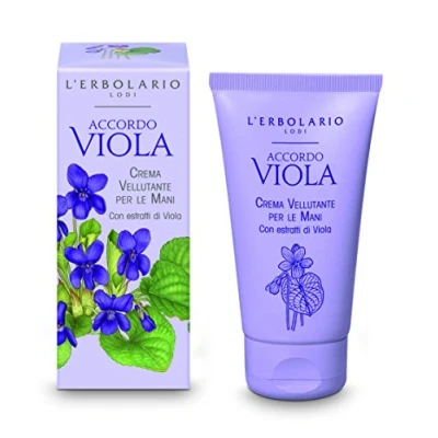 Obrázek L&#039;Erbolario Accordo Viola parfémovaný krém na ruce pro sametovou pleť, 1 balení (1 x 75 ml)