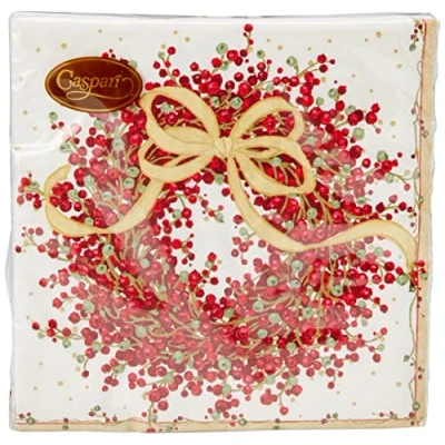 Obrázek Caspari 8070D papírové ubrousky třívrstvé, 20 kusů, 40 x cm, Pepperberry