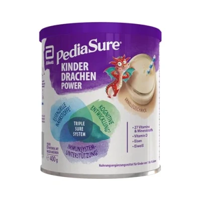 Obrázek Vanilkový koktejl Pediasure doplněk stravy pro děti, s 27 vitamíny a minerály, proteiny Omega 3 6, od 1 roku, 400 g.