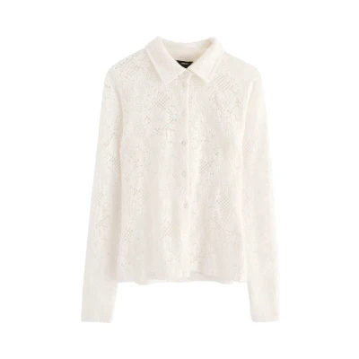 Obrázek Lindex WITH Design Košilová halenka, Ženy, Velikost: 44/46, Off white