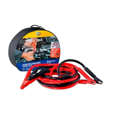 Obrázek HELLA startovací kabel propojovací do auta 5,0 metrů pro benzínové a dieselové motory s taškou na přenášení 8KS 236 694 001