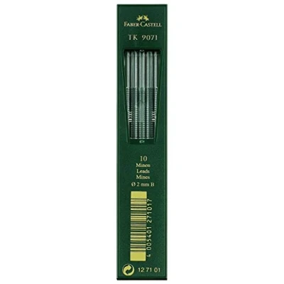 Obrázek FABER CASTELL 127101 10 návody TK 9071, tloušťka tuhy: 2 mm, stupeň tvrdosti: B
