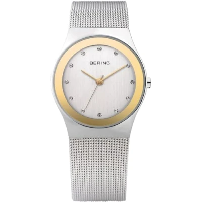 Obrázek BERING Dámské hodinky Quarz Movement Classic Collection s ušlechtilou ocelí a safírovým sklíčkem 12927 XXX náramkové hodinky, Šedá, šedá