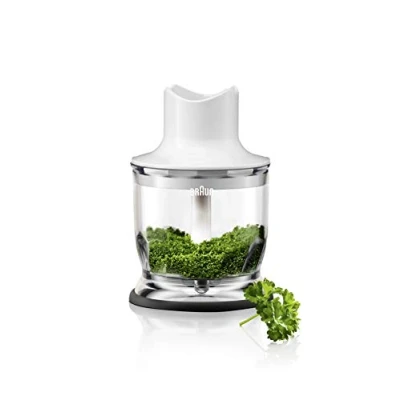 Obrázek Drtič Braun Household MQ 20 tyčový mixér příslušenství kompatibilní s tyčovým mixérem MultiQuick se systémem EasyClick, 350 ml, bílý