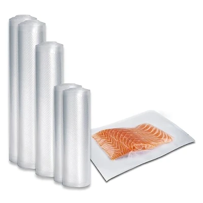 Obrázek CASO Profesionální vakuové fólie sada 3 / fóliový sáček: 50 x 16 23 cm, role fólie: 2x 20 600 1x 28 30 cm 150 µm, pro vakuovačky, bez BPA, velmi silný, odolný proti