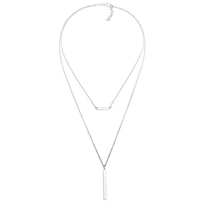 Obrázek Elli Náhrdelník Choker Geo Minimal 925 0110572516, Stříbro, Krystal