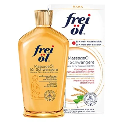 Obrázek frei öl Masážní olej pro těhotné ženy, těhotenský účinně zabraňuje těhotenským a striím, veganský, 125 ml