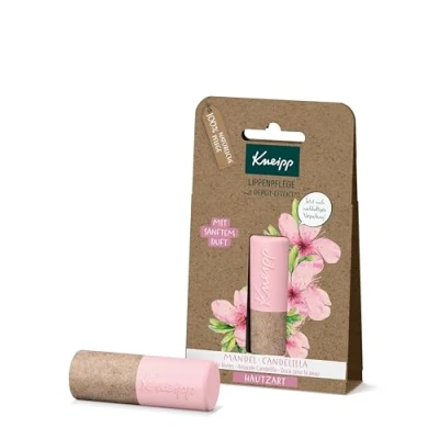 Obrázek Kneipp Péče o rty jemná na kůži, mandlová Candelilla, s efektem depotu, přírodní péče, 4,7 g (balení 1 ks)
