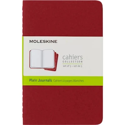 Obrázek Zápisníky Cahier od Moleskine (lepenková vazba), sada 3 kusů