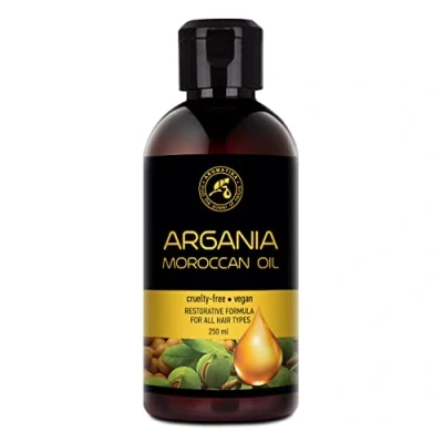 Obrázek arganový olej 250 ml Pure &amp; Natural Argania spinosa jádrový Maroko nejlepší na vlasy velké výhody pro pokožku obličej péče o tělo