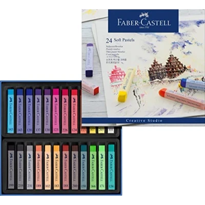 Obrázek FABER CASTELL 128324 Softpastellkreide STUDIO QUALITY, 24er Etui