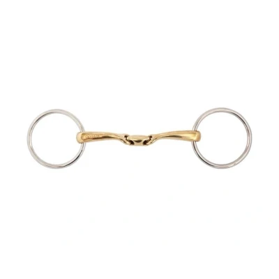 Obrázek BR Double Jointed Loose Ring Snaffle Soft Contact 14 mm