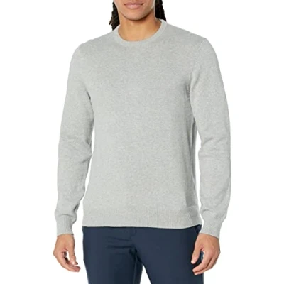 Obrázek Amazon Essentials Herren Pullover mit Rundhalsausschnitt (in Übergrößen erhältlich), Hellgrau Meliert, S