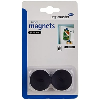Obrázek Legamaster 7 181401 Super ulpívání magnety, černá