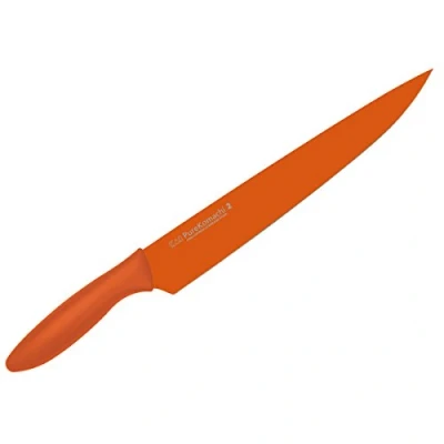 Obrázek KAI Pure Komachi 2 nůž na šunku 23 cm délka čepele nerezová uhlíková ocel 53 HRC nepřilnavý povrch s polypropylenovou rukojetí barva dýně japonský maso