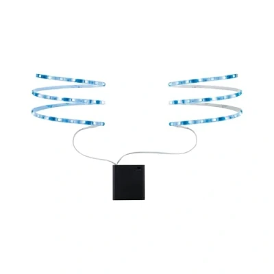 Obrázek Paulmann 707.02 Function Mobil Strip 2x80cm modrý 0,6W 9V 4xAA bílý kov/plast 70702 LED světelný pásek světelná hadice