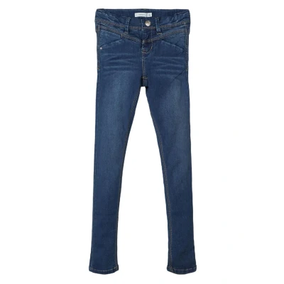 Obrázek NAME IT Dívčí džíny Skinny Fit, Tmavě modrý denim