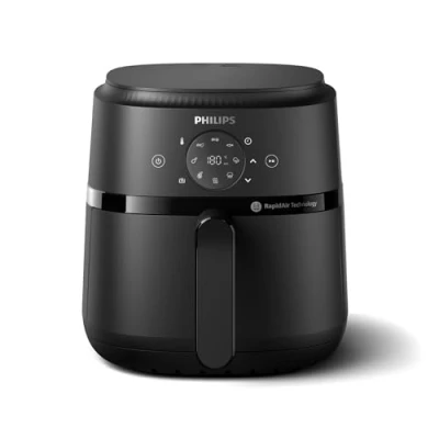 Obrázek Fritéza Philips Airfryer 2000 série 4,2 l digitální dotyková obrazovka, 13 možností aroma, 9 přednastavených funkcí, až o 90 % méně tuku s technologií RapidAir, výkon 1500 W, černá (NA229/00)