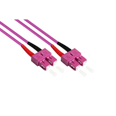 Obrázek Patchkabel LWL Duplex OM4 (Multimode, 50/125) SC/SC, 2 m, Good Connections®