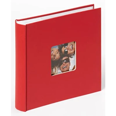Obrázek walther design Fotoalbum červené 200 fotografií 13 x 18 cm album na poznámky s vyraženým krytem, Fun ME 116 R