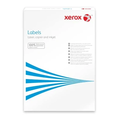 Obrázek Xerox Víceúčelové etikety bílé, A4, 38 x 21 mm, 65 etiket na list, 100 listů krabici, 003R93177
