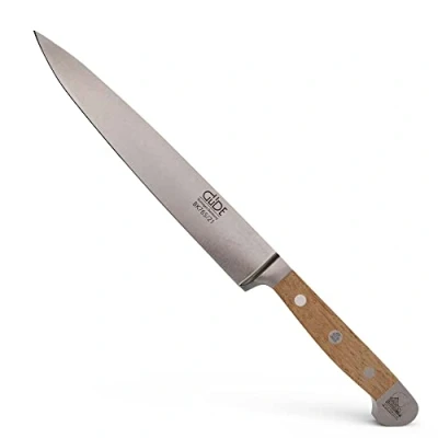 Obrázek GÜDE Solingen kovaný nůž na šunku, 21 cm, dubové dřevo Balkhauser Kotten, ALPHA BALK, porcovací nůž, dvojitá zátka, handmade Germany