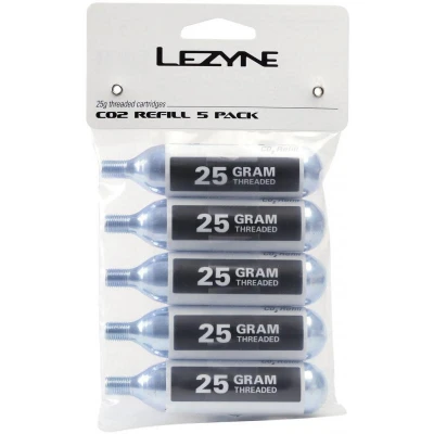 Obrázek Lezyne 25g CO2 sada 5 ks balené Bombičky