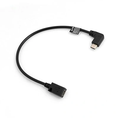 Obrázek System S USB 3.1 Typ C (Male) 90 úhlový K Mini (FEMALE) datový kabel nabíjecí adaptér Converter prodloužení kabelu cca 27 cm