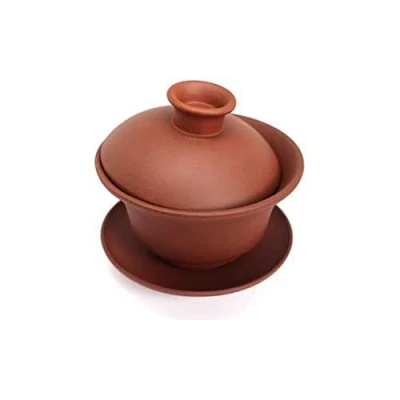 Obrázek Tea Soul B6121082 čínská Yixing Zisha tón Gaiwan 150 ml, keramika, hnědá, 10.2 X 10 cm