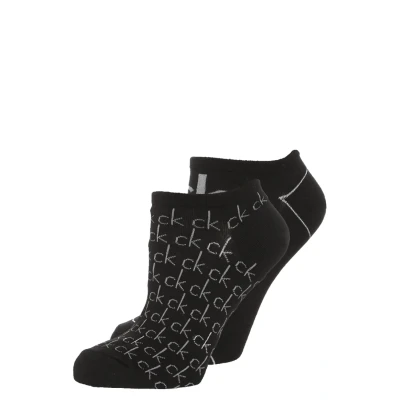 Obrázek Calvin Klein Underwear Repeat LOGO Sneaker 2 PACK Ponožky, Ženy, Velikost: 37 41, Black