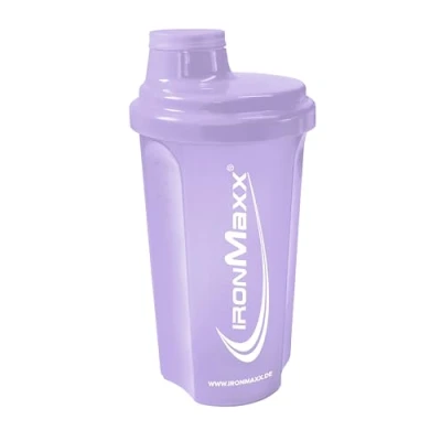 Obrázek IronMaxx Proteinový šejkr Lavender 700 ml se šroubovacím uzávěrem, sítkem a měřící stupnicí odolný proti vytečení, vhodný do myčky bez změkčovadel BPA DEHP polypropylen