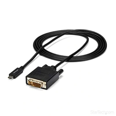 Obrázek StarTech.com USB C auf DVI Adapterkabel Typ Konverter / Adapter 2m 1920x1200