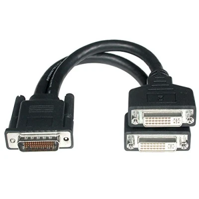Obrázek C2G 22CM LFH 59 (DMS 59) na 2 x DVI I kabel pro počítačový monitor s rozdělovačem / připojovací grafické karty