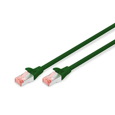 Obrázek DIGITUS LAN kabel Cat 6 1 m RJ45 síťový nádobí S/FTP kompatibilní s 6A &amp; 7 zelený