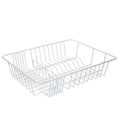 Obrázek KitchenCraft Sušák na nádobí, nerezový, bez BPA, kov potažený plastem, 45 x 36 cm, bílý