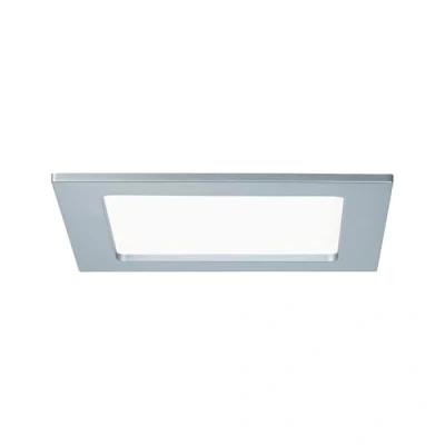 Obrázek Paulmann 92077 LED vestavný panel hranaté stropní svítidlo 12 W světlo 4000 K neutrální bílý chrom matný IP44 ochrana proti stříkající vodě včetně světelného zdroje