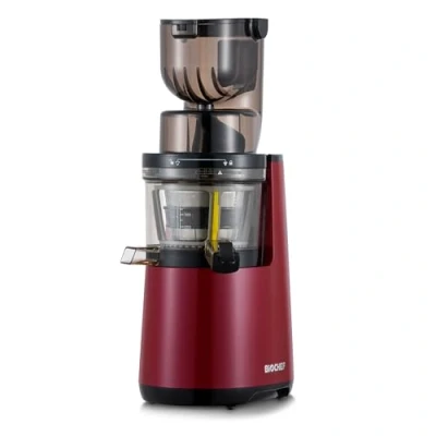 Obrázek BioChef Atlas Whole Slow Juicer Pro celé ovoce/odšťavňovač / 250 W s duálním širokým plnicím systémem a doživotní zárukou na motor červená