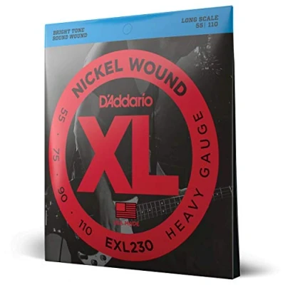 Obrázek D&#039;Addario E Bass kytarové struny pro basovou kytaru EXL230 Heavy, 55110 Long Scale