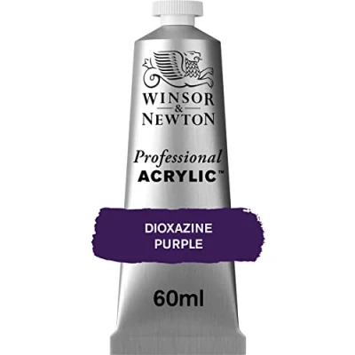 Obrázek Winsor &amp; Newton 2320229 profesionální akrylová barva v umělecké kvalitě, vysoká brilance barev a krycí síla, archivní kvalita, 60ml tuba dioxazinově purpur