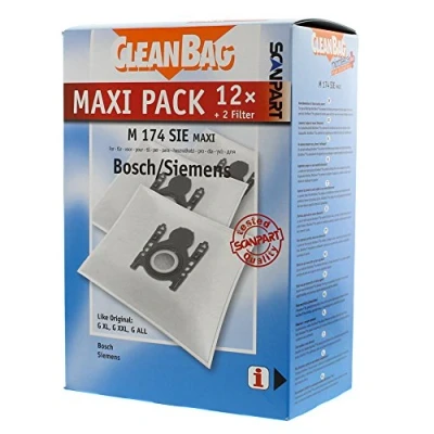 Obrázek Scanpart Sáčky do vysavače Maxi Pack M 174 SIE; jako originál Bosch, Siemens: G XL, XXL, ALL