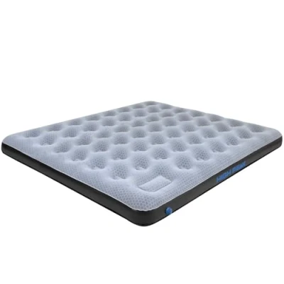 Obrázek High Peak Airbed King Comfort Plus, šedá / modrá černá, 200 x 185 20 cm